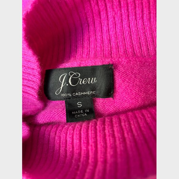 J. Crew Pink Cashmere Mockneck Sweater - Size S - Picture 4 of 8